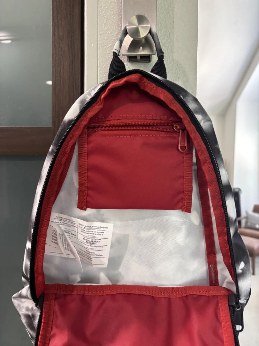 Dakine Cosmo 6.5L Backpack - Black & White Abstract Pattern
